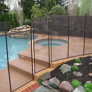 Nhà máy Giá Có Thể Tháo Rời Nhôm Cực PVC Lưới Hồ Bơi An Toàn Hàng Rào Cho Âm Sàn Hồ Bơi - Product Image 4