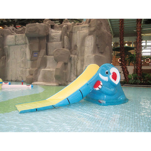 Toboggan aquatique en plastique pour enfants manèges piscine à vagues jeux jouet splash pad amusant pulvérisation équipement au sol en fibre de verre tube glissade d'eau - Product Image 2