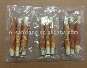 Involucro di pollo bastoncini di <span class=keywords><strong>Rawhide</strong></span> bianco per cani tratta di razza con carne di pollo cane da masticare marchio privato - Product Image 6