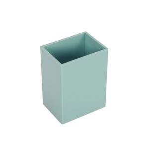 Hot sale Plastic Rectangle Pencil Cup cute fancy desk office storage Pen holder