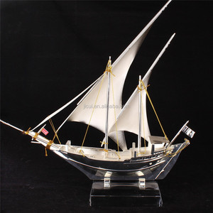 Nobile Personalizzato Oro O Argento di Cristallo Modello di Nave/Elegante Nave regalo di Affari Souvenir Regali - Product Image 3