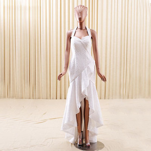 RSM66189 dentelle véritable partie de tissu lacer robes de bal retour sirène rouge belle robe de vente <span class=keywords><strong>licol</strong></span> haut bas - Product Image 3