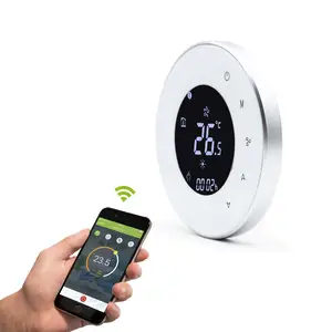 Unidad de Ventilador de 4 Tubos, 24V, Salida Modulante 0-10V, Termostato de <span class=keywords><strong>Aire</strong></span> <span class=keywords><strong>Acondicionado</strong></span> para Habitaciones con Control <span class=keywords><strong>Wifi</strong></span> - Product Image 1