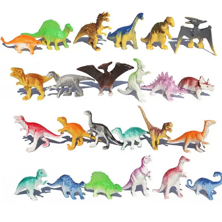 Hot Fashion Mini Dinosaurs Models Kids Lovely plastic jungle zoo animals in Cheaper Promotion