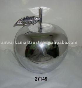 Apple — décoration de cuisine en aluminium poli miroir, pour la maison - Product Image 2
