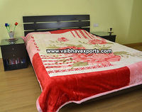 Manta de visón de doble capa personalizada para adultos, manta de lujo, doble cama, 100% poliéster, venta al por mayor