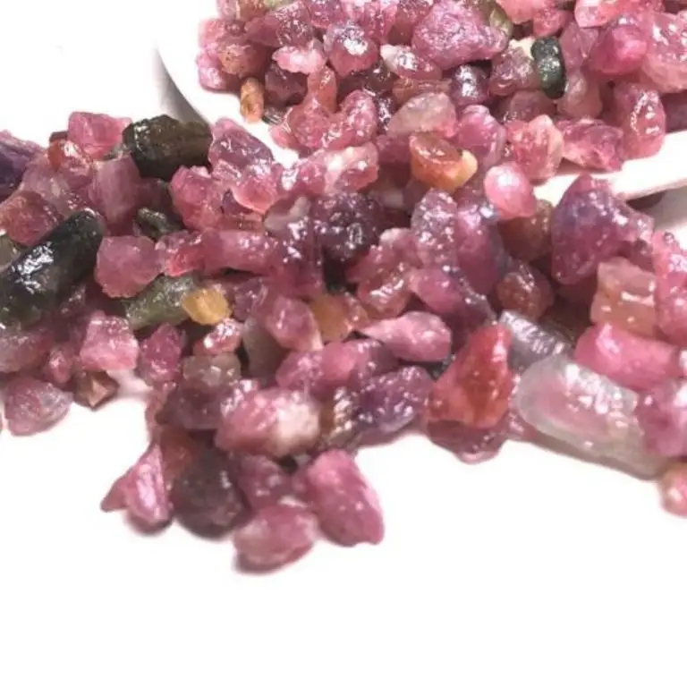 Gravier en cristal de Tourmaline rose naturel, pierre de gravier, 12g, vente en gros