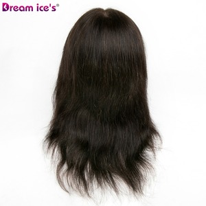Cabeza de Maniquí de Cabello Humano Real para Entrenamiento de Peluquería Dream.Ice, para Corte y Trenzado, Cabello Lacio Sedoso y Ondulado de 14 Pulgadas para <span class=keywords><strong>Peluqueros</strong></span> - Product Image 4