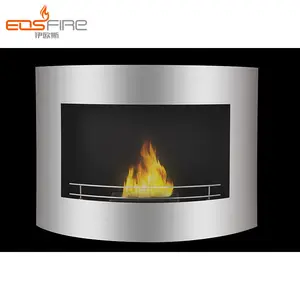 EOS FIRE floating wall heating pellet fireplace