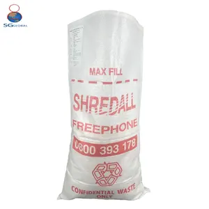 China supplier printing large size 50kg 100kg polypropylene woven rice flour bags PP sacks with logo