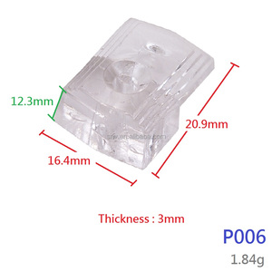 คลิปหนีบพลาสติกใสสำหรับยึดกระจก - Product Image 3