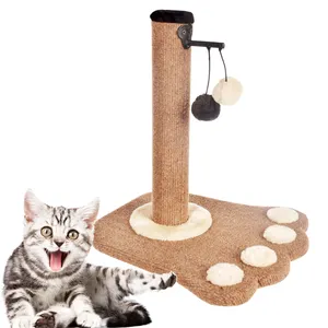 gato accesorios casa de mascotas Suppliers-Accesorios de alta calidad para mascotas, Gato Sisal barato, escalada, rascador, casa de árbol para gatos