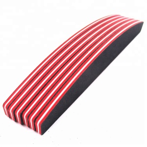 Dos violet Point Blanc <span class=keywords><strong>Nail</strong></span> <span class=keywords><strong>Art</strong></span> <span class=keywords><strong>Tampon</strong></span> 100/180 Grit Éponge Lime à Ongles Droite - Product Image 4