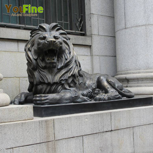 YOUFINE - Estatua de Leones HSBC de Bronce de Tamaño Real, Fundición de Alta Calidad - Product Image 4