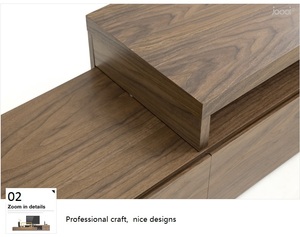 Jinshi — meuble TV Hangzhou Vermont, nouveau modèle en bois massif, placard en contreplaqué avec conception pour vitrine de <span class=keywords><strong>salon</strong></span>, <span class=keywords><strong>2021</strong></span> - Product Image 3