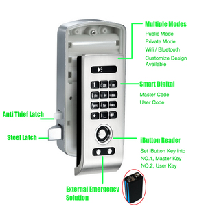 Gym <strong>Keypad</strong> <strong>Number</strong> Access Control Cabinet <strong>Locks</strong> - Product Image 2
