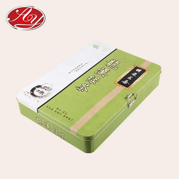 Metal Tea Box Big Food Grade Tin Container Metal Tea Packaging Box