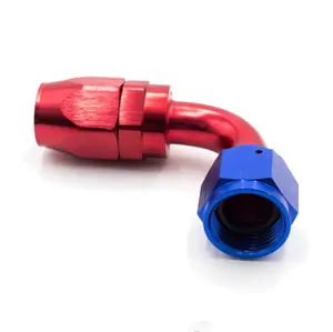 AN10 90 DEGREE Swivel AN Fitting Adapter Hose End Oil Fuel Reusable FittingAluminium Fitting