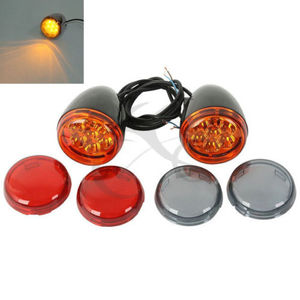 Feux de clignotants avant à LED ambre à <span class=keywords><strong>2</strong></span> fils TCMT XF140675 pour Harley XL 883 1200 <span class=keywords><strong>Sportster</strong></span> 92-UP - Product Image 1