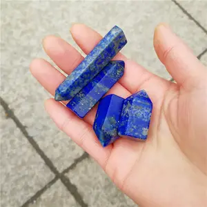 Pierre Lapis-Lazuli naturelle, 1 pièce, cristal, Points, Quartz bleu, baguettes pour la guérison