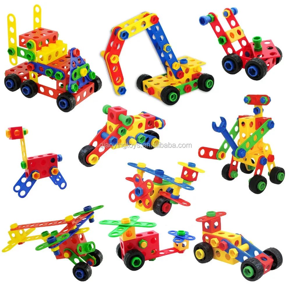 2019 Hot Sale 3D Plastic Puzzle Toys Construction Vehicle Toy Set For Boys Ages 3-12