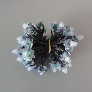 18AWG 블랙 와이어 DC12V 프로그래머블 WS2811 <span class=keywords><strong>DMX</strong></span> 제어 IP68 50PCS 12MM <span class=keywords><strong>LED</strong></span> 문자열 조명 - Product Image 4