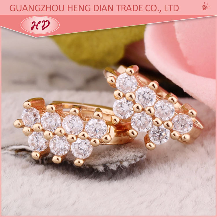 कीमत के साथ प्रतिस्पर्धी नई डिजाइन सोने jhumka कान की बाली डिजाइन