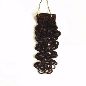 Descuento grande rizado profundo indio virginal del pelo humano clip en extensiones de cabello para afroamericano - Product Image 5