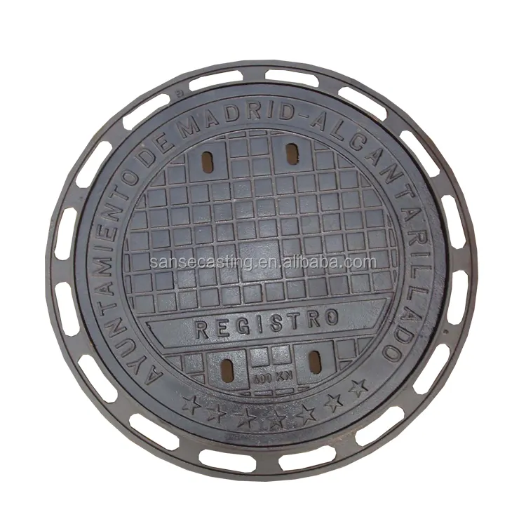 Vendita diretta della fabbrica ferro duttile manhole cover