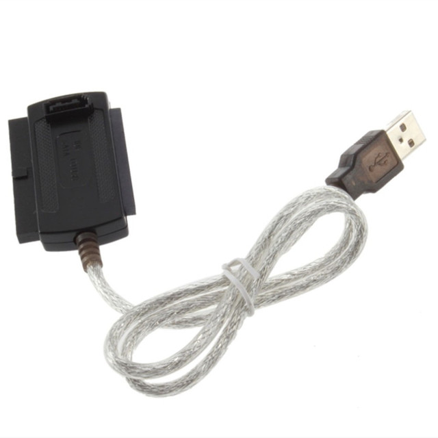 New USB 2.0 to IDE SATA 5.25 S-ATA/2.5/3.5c 480Mb/s Data Interface Adapter Converter Cable