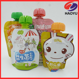 Personnalisé de bande <span class=keywords><strong>dessin</strong></span>ée conception stand up squeeze bec poche pour bébé alimentaire/gelée/jus/soupe - Product Image 1