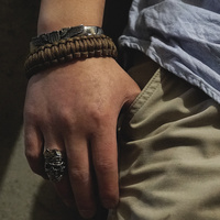 Bracelet de survie en paracorde pour la sensibilisation au diabète, avec ruban et breloque d'alerte médicale pour diabète de type 1 et type 2
