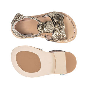 Cina All'ingrosso Ultima Moda Incrinato <span class=keywords><strong>Oro</strong></span> Tomaia In Pelle Scarpe Per Bambini <span class=keywords><strong>Sandali</strong></span> Delle Ragazze - Product Image 3
