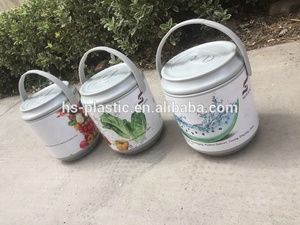 HS plastik buzluk çanta 3.8L buzluk çanta soğutucu kutu kamp için logo ile piknik spor sert soğutucu tutmak öğe soğutma göğüs kova