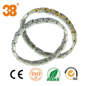 <span class=keywords><strong>2000</strong></span> <span class=keywords><strong>Gauss</strong></span> Meilleur Bracelet magnétique Hommes Or Argent Acier inoxydable - Product Image 1