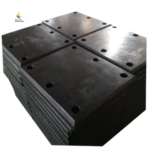 orange color UHMWPE marine rubber fender with 4 bolt holes in good quality and competitive price
