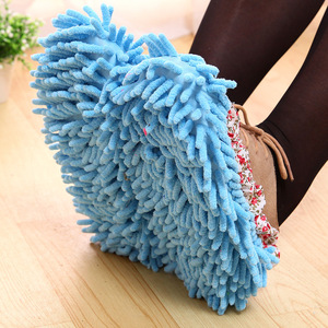 Ensemble de chaussettes en chenille pour nettoyer les <span class=keywords><strong>pantoufles</strong></span>, nettoyer le sol, chaussettes bon marché en gros, lot de chaussettes - Product Image 1