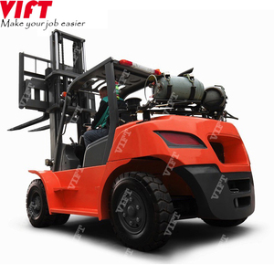 Montacargas de Gasolina/GLP de Elevación Libre Triplex Fabricado en China, 5 Toneladas, 6 Toneladas, 7 Toneladas, con Motor USA COMMINS - Product Image 1