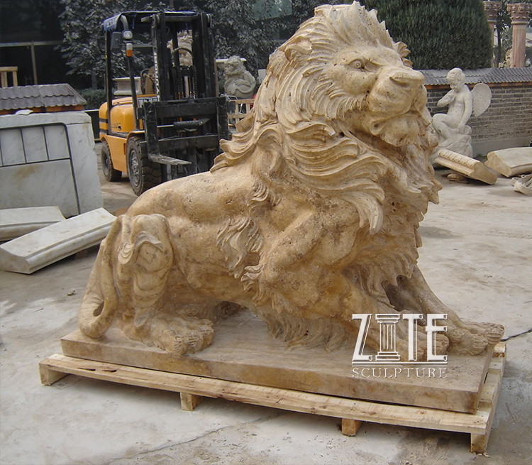 等身大ホットセール天然石動物彫刻大理石ライオン像| Alibaba.com