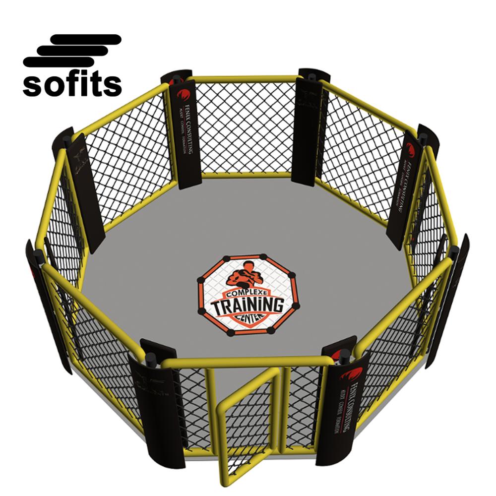 格闘技の新しいデザインのオクタゴンリング六角形プロmmaケージジム