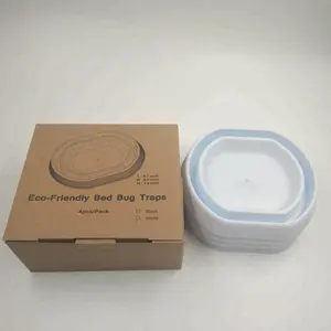 เป็นมิตรกับสิ่งแวดล้อมเด็กปลอดภัยใหม่ทนทานการออกแบบเตียง Bug Interceptors ง่าย Detection & Bed Bug Trap ฟรีของขวัญยาง Pad