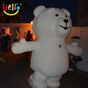 Buen diseño inflable caminar oso de peluche de panda, koala pingüino traje