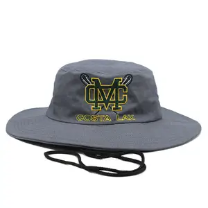 custom floppy fishing hat cap men boonie bucket hats with string