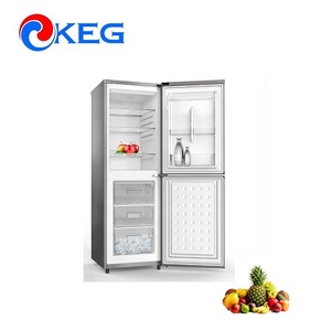 Refrigerador de 160L con Congelador Inferior, Doble Puerta, Sin Escarcha, para <span class=keywords><strong>Casa</strong></span> u Hotel, Color Blanco, Precio Bajo - Product Image 2