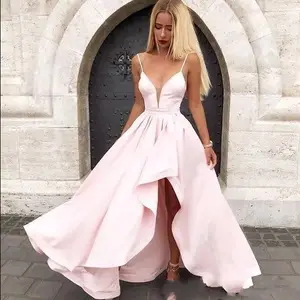 欧洲最新设计舞会礼服粉红色晚礼服