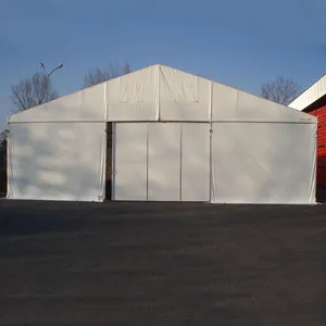बड़े स्थायी एल्यूमीनियम आउटडोर पीवीसी बिक्री के लिए औद्योगिक गोदाम भंडारण तम्बू