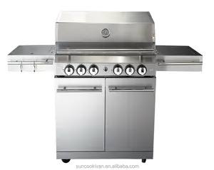 AGA/CE certified grill bbq, 4 main burners