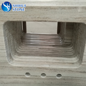 Prefab Nhà Bếp Và Phòng Tắm <span class=keywords><strong>Andromeda</strong></span> Đá Cẩm Thạch Trắng Countertop - Product Image 5