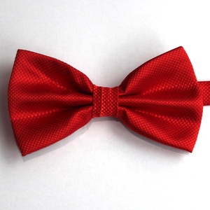 All'ingrosso colore solido rosso scuro/nero/bianco/marina due strati regolabile papillon per le forniture di nozze