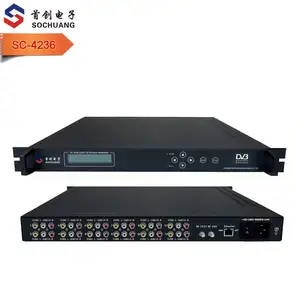 SC-4236 euro-standard 12 in 1 DVB-T SD encoder modulator(12av in ,dvb-t rf out)